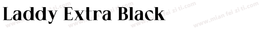 Laddy Extra Black字体转换